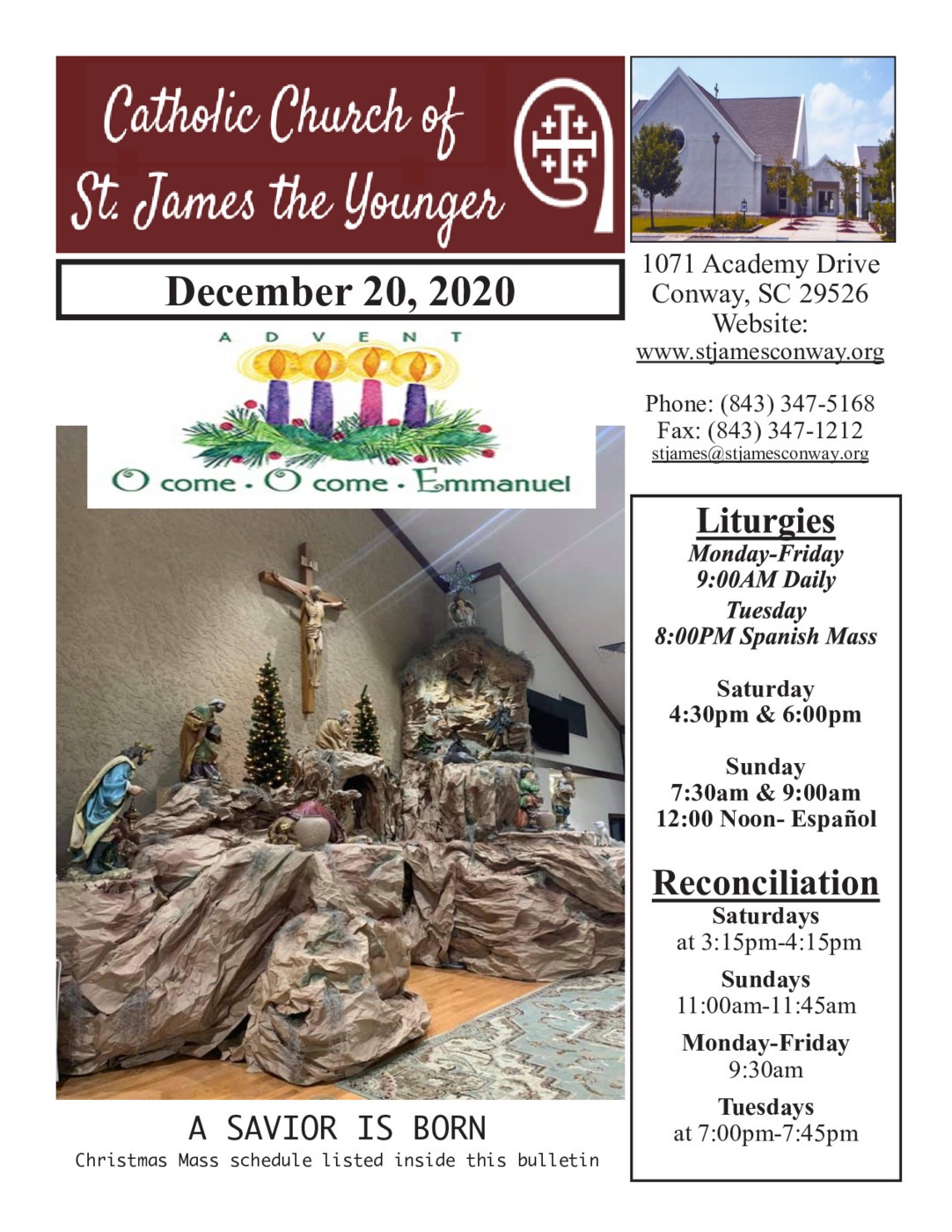 Bulletins The Catholic Church of St. James the Younger