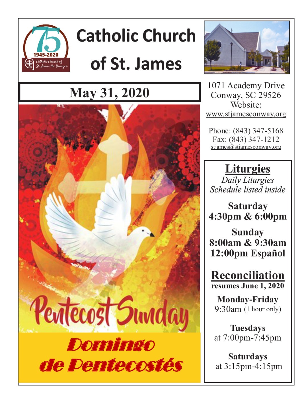 Bulletins The Catholic Church of St. James the Younger