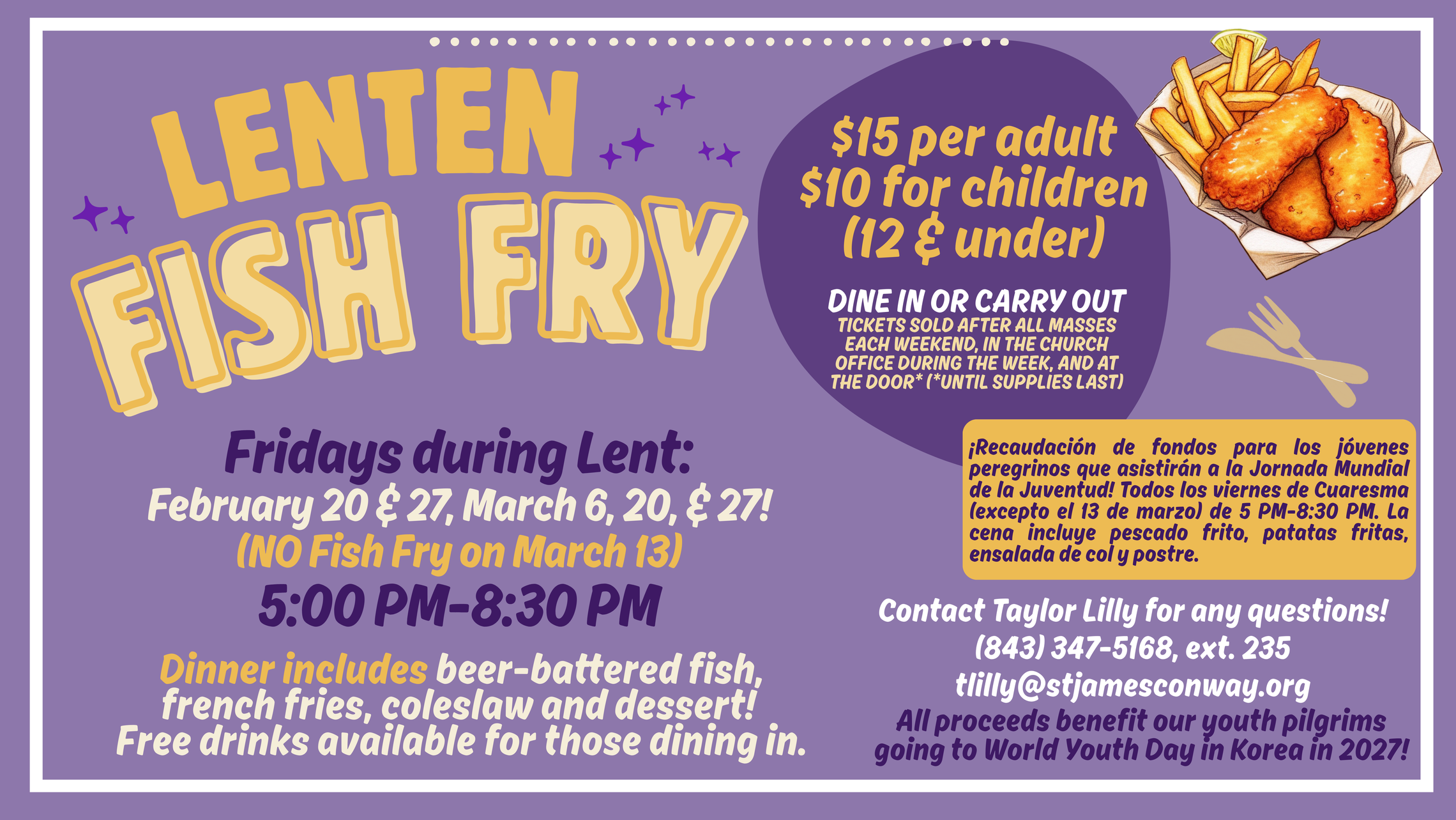 Lenten Fish Fry Flyer Tvs