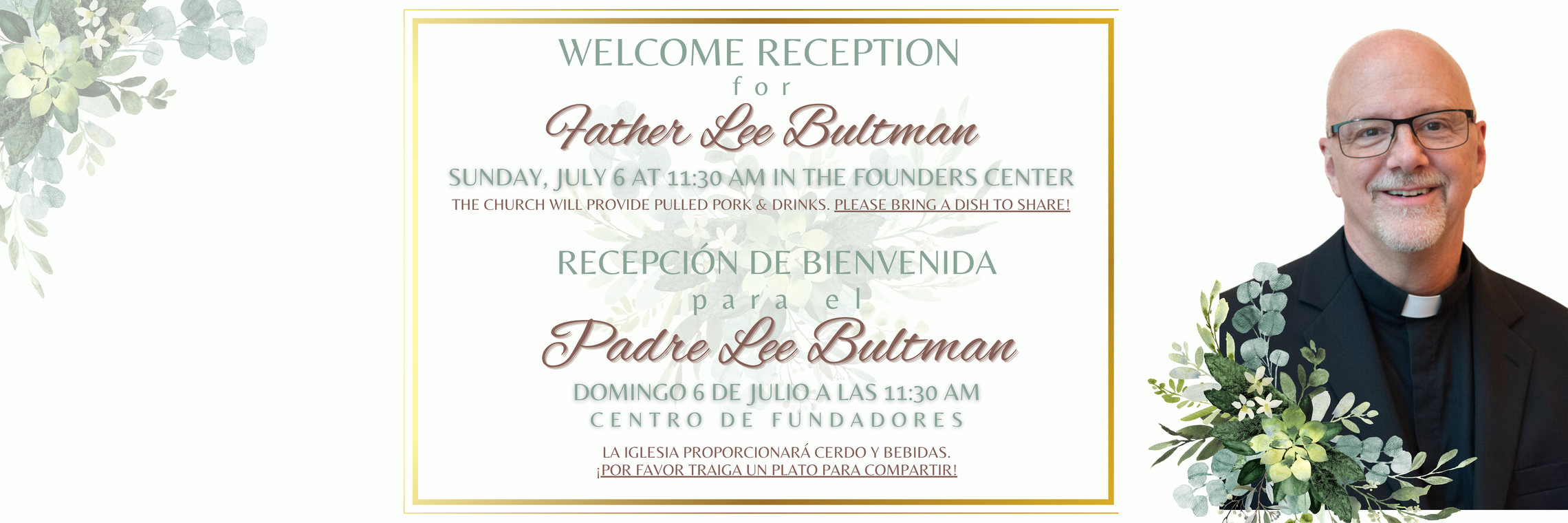 Fr. Lee Welcome Reception Web