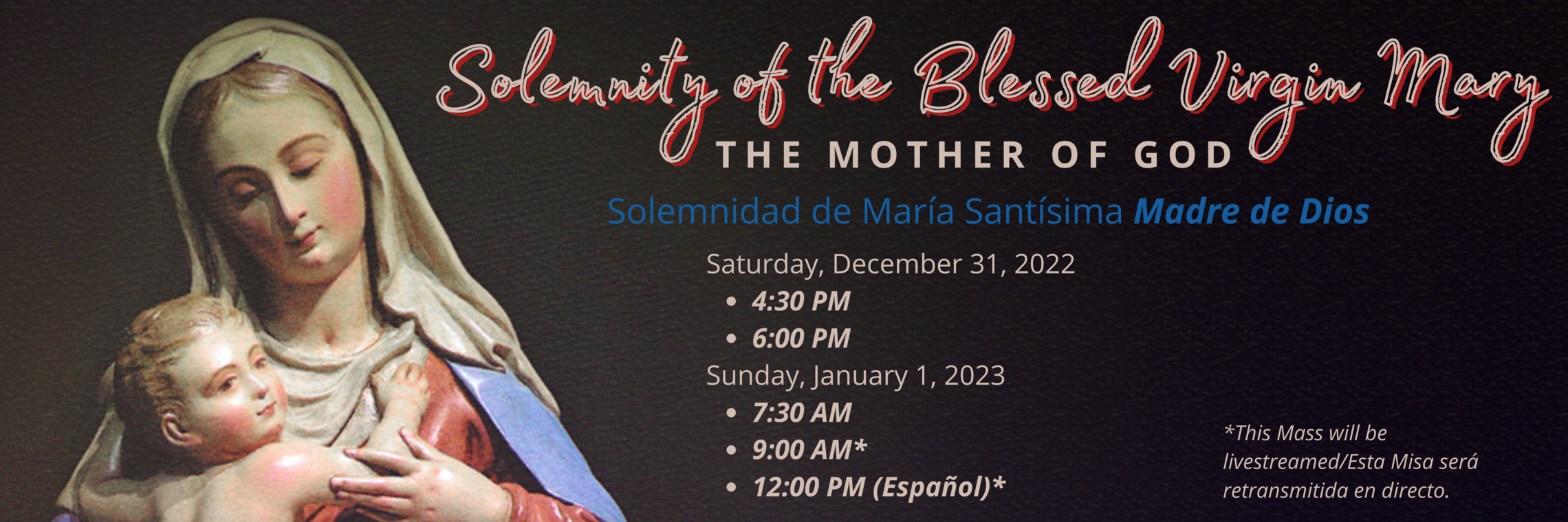 Solemnity Of The Blessed Virgin Mary Web
