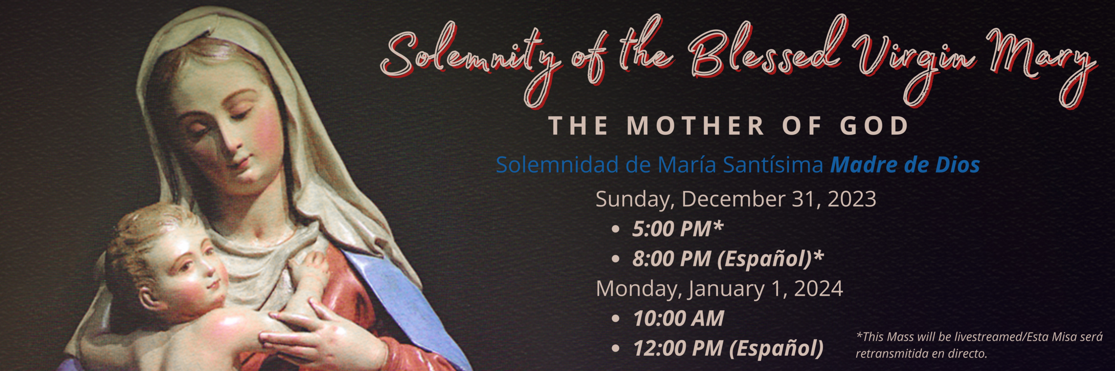 Solemnity Of The Blessed Virgin Mary Web